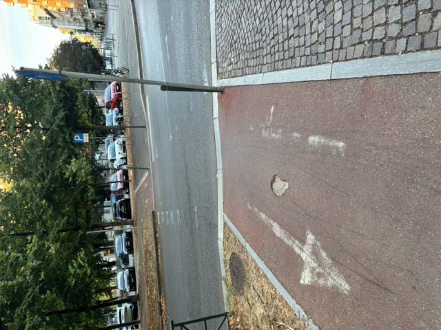 Foto della segnalazione: strisce sbiadite in Corso Adriatico, quartiere Santa Rita a Torino.
